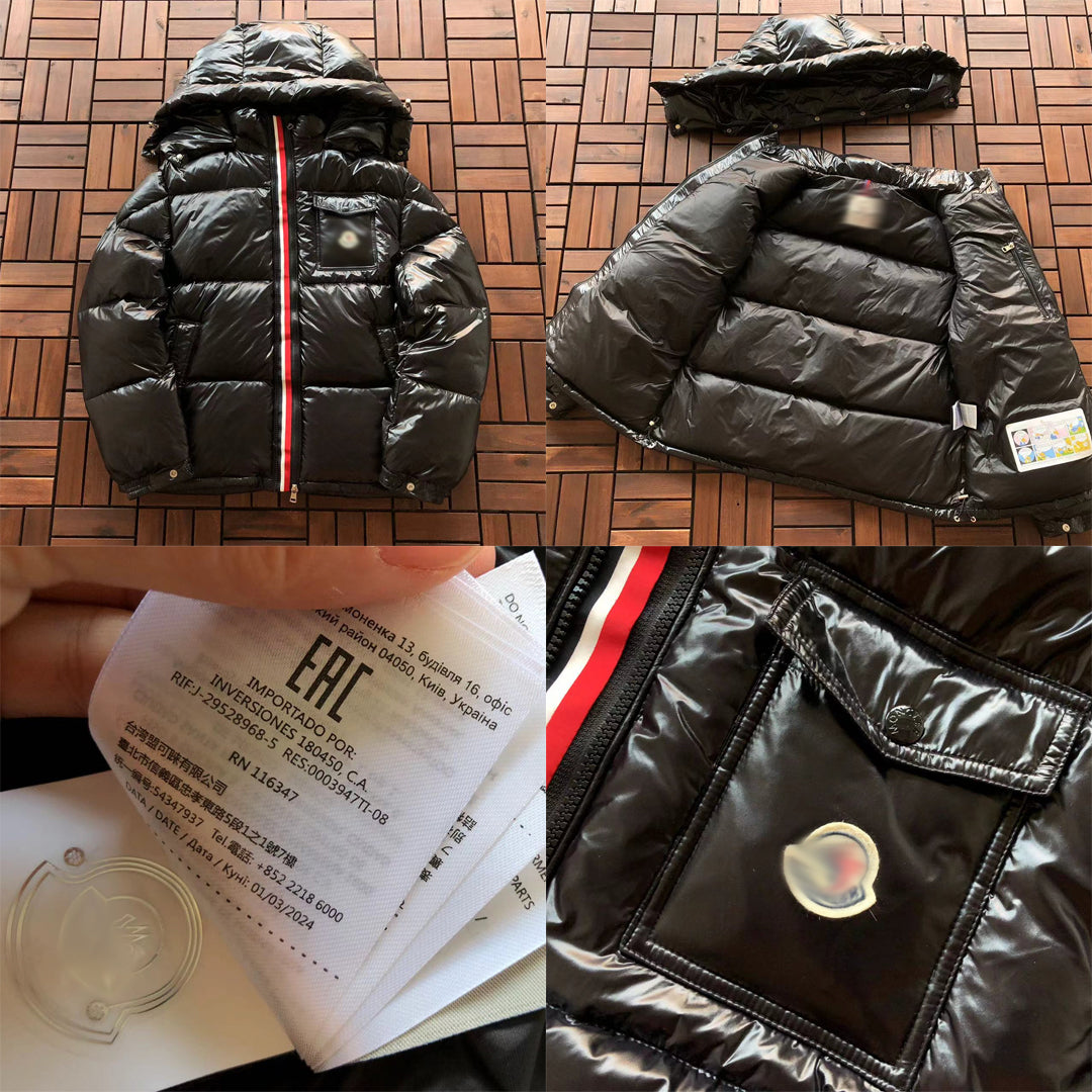 Mens Montbeliard Black Puffer Jacket "Mclizzy"