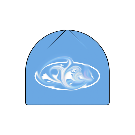 Baby Blue Logo Beanie "CRT*Z"