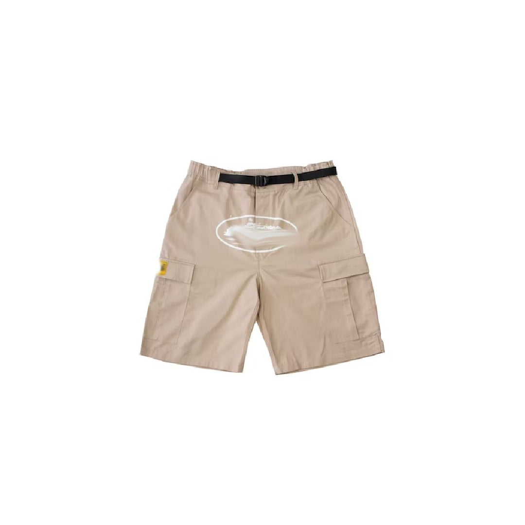 Mens Cargo Beige Shorts "Crt*z"