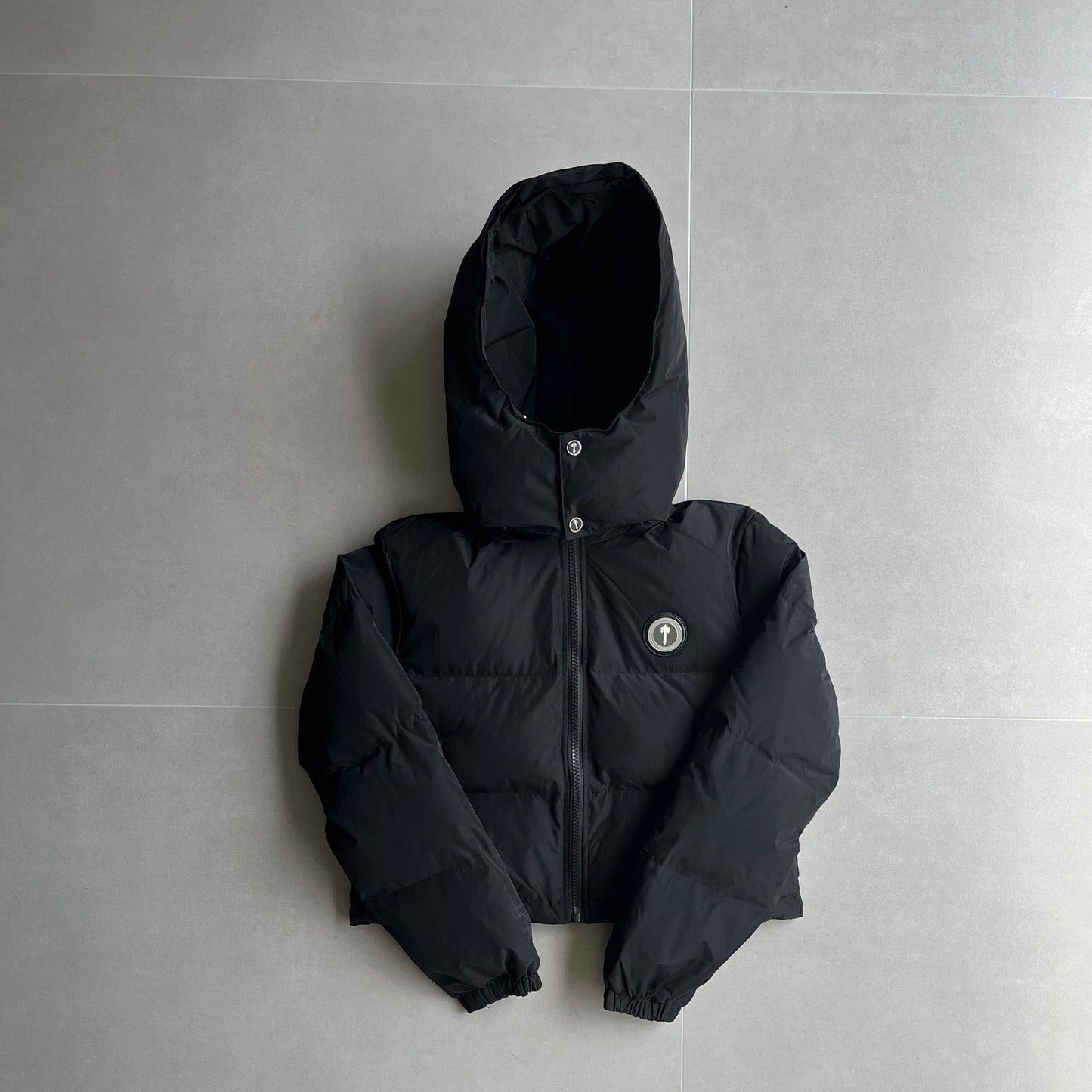 Womens Black Puffer Jacket "TStar"