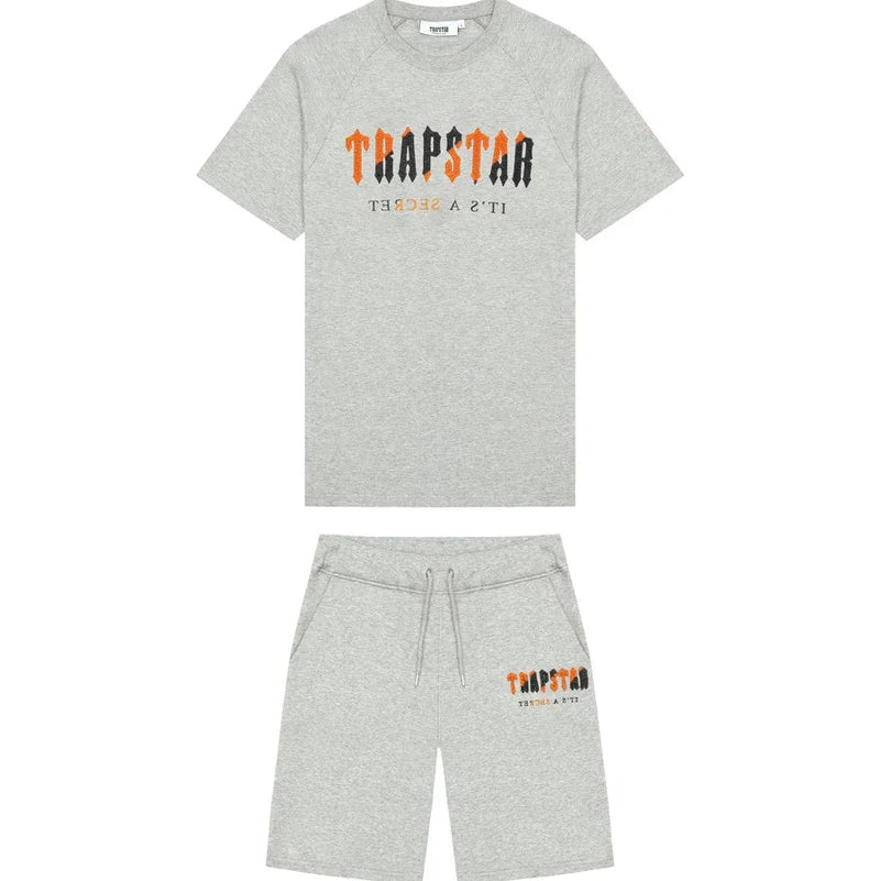 Mens Grey/Orange Shorts set "TStar"