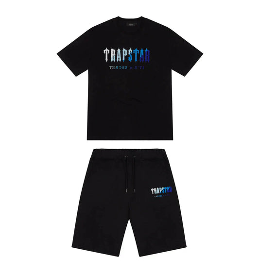 Mens Black/Blue Shorts set "TStar"