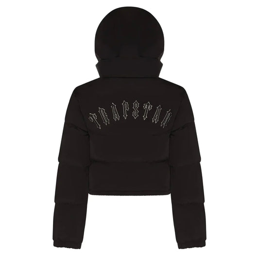 Womens Black Puffer Jacket "TStar"